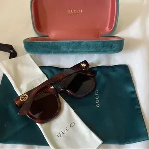 Gucci | Accessories | Gucci Havana Brown Sunglasses Gg029s  display picture 2